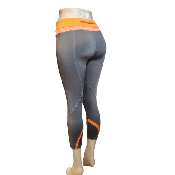 TKO size m workout leggings Grey orange - Picture 8 of 14